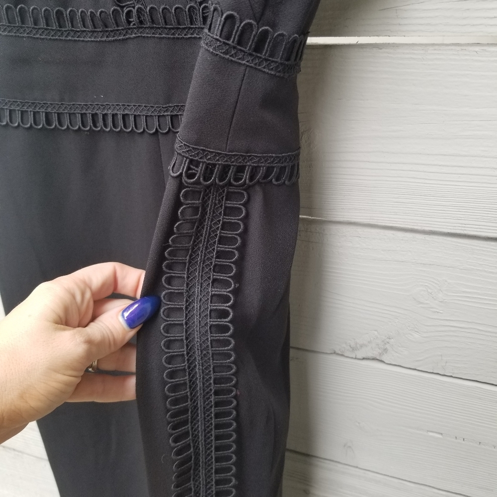 NWT Monique Lhuillier Flutter Sleeve Jumpsuit - Picture 5 of 8